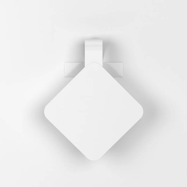 istock Blank market wobbler mockup 1332227034