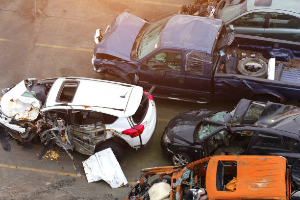 istock crashed cars parking aerial accident road fatality 1332236762