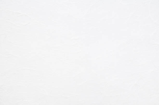 Plain white washi paper texture background. Japanese paper texture Surface of Japanese traditional handmade paper natural condition stock pictures, royalty-free photos & images