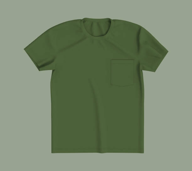 istock men's short-sleeve raglan t-shirt mockup with pocket 1332257976
