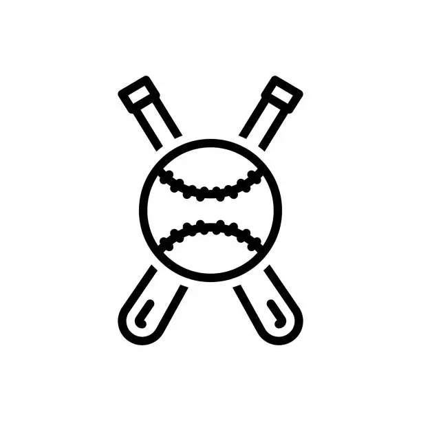 Vector illustration of Mlb baseball