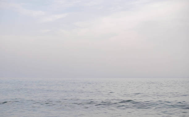 istock Simply pastel minimal and relax horizontal line between peaceful sea and sky 1332264673