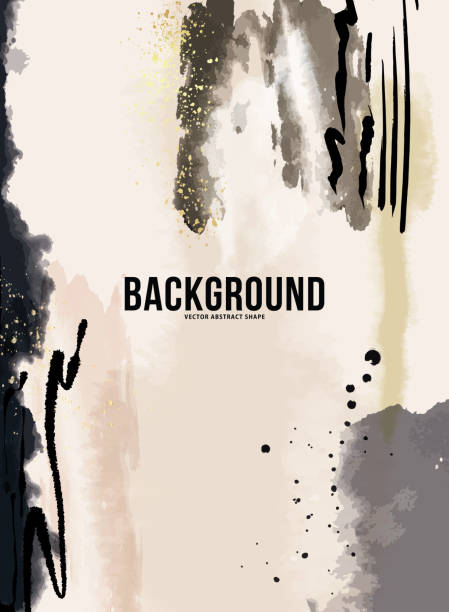 istock Watercolor Artistic pastel  covers design. Creative fluid minimal backgrounds. Trendy green grey beige alcohol ink illustartion 1332278289