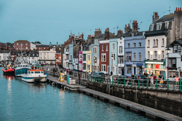 istock Boats Moored On Weymouth Canal, UK 1332286559