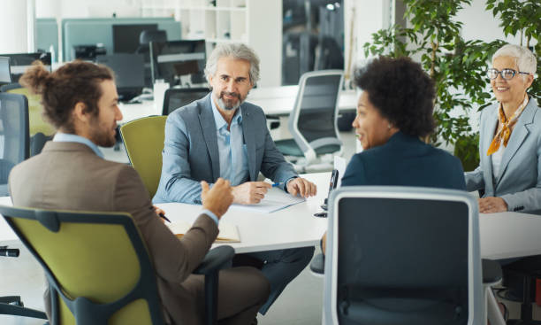 istock Management meeting at the office. 1332286669