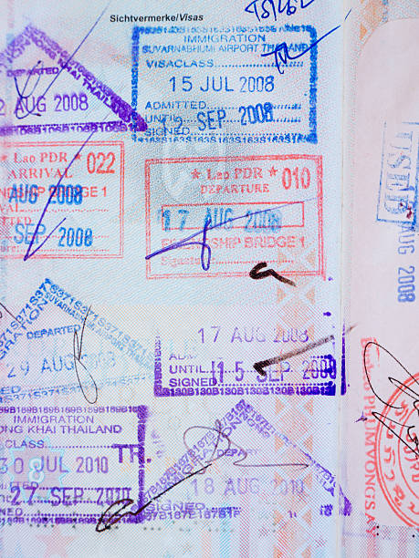 istock Passport with stamps 133228827