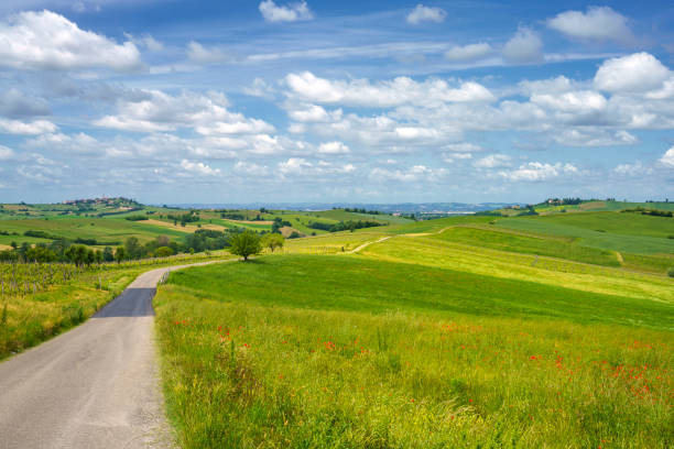 istock Landscape on the Tortona hills at springtime. 1332294471
