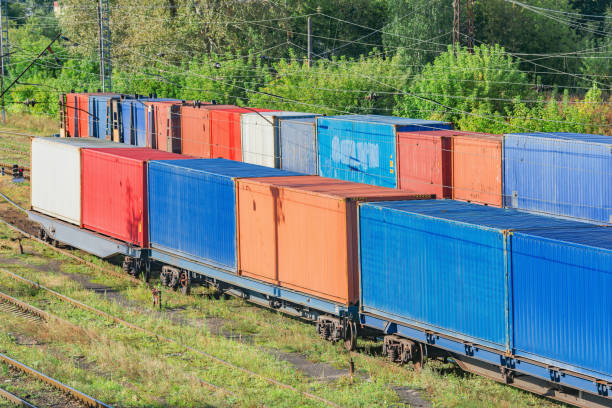 istock View of the railway container terminal. 1332296403