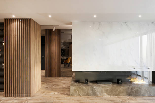 Modern apartment living room interior