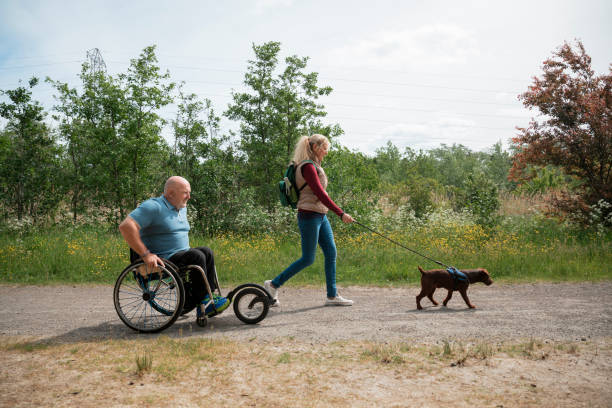 istock Walking My Dog With My Friend 1332297144