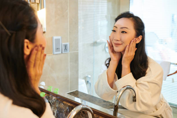 istock Asian Woman Washing Face 1332301130