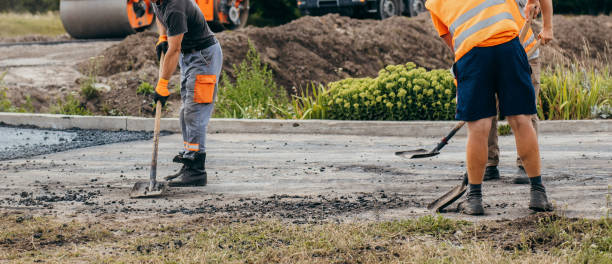 istock Road service repairs the highway 1332309565