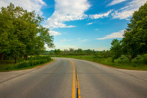 istock Turn in a country road 1332310444