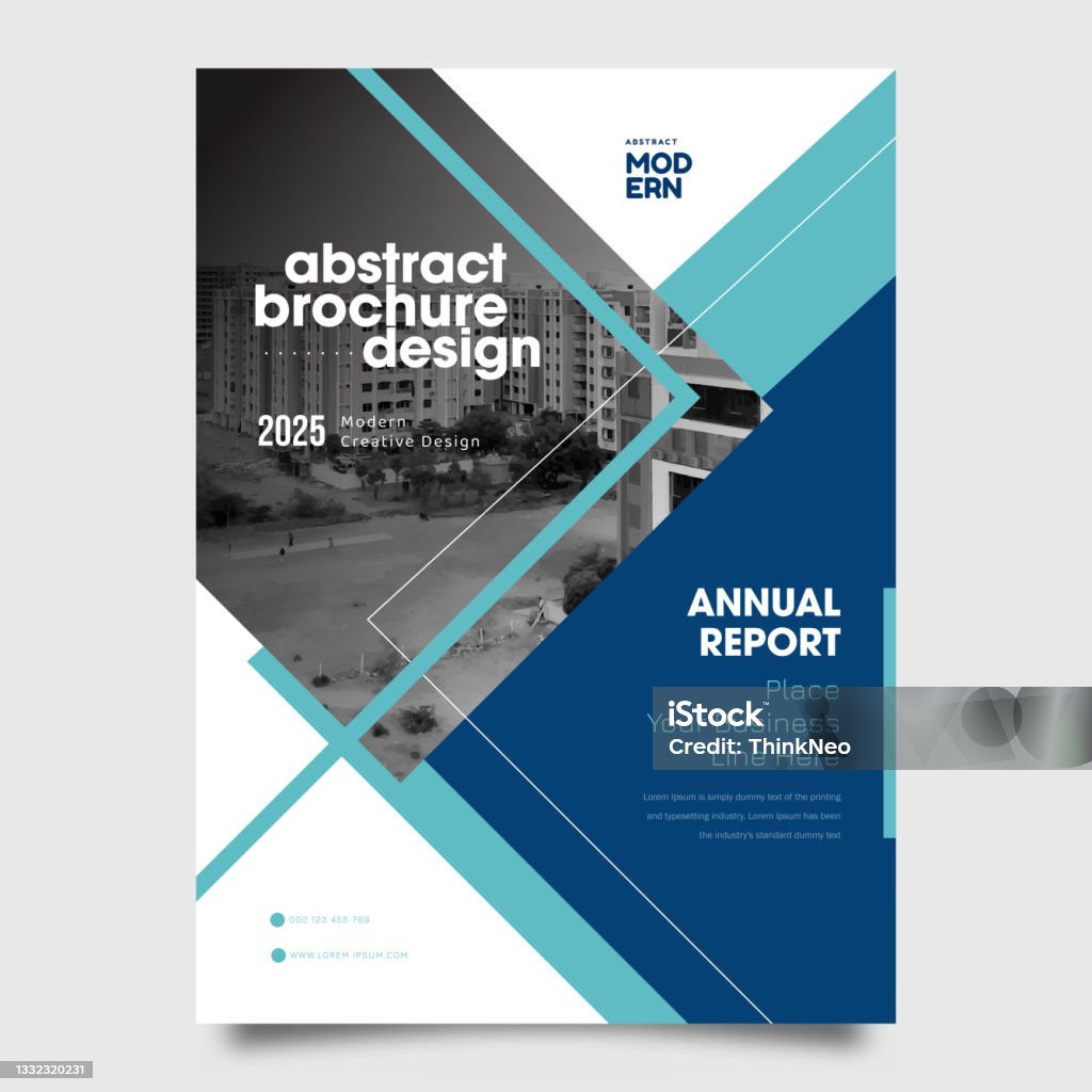 Cover Design And Annual Report Cover Template A4 Size For Brochure