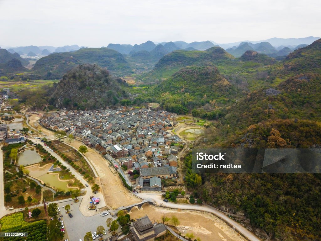 Dong Minority Village Of Guizhou China - East Asia Stock Photo