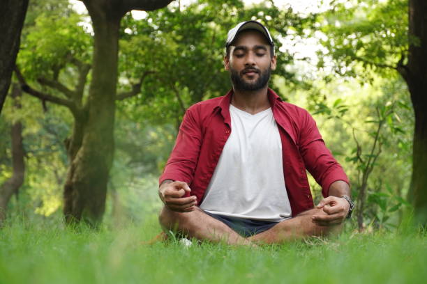 istock man doing yoga for anxiety 1332331275