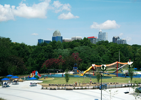Playground at John Chavis Memorial Park near downtown Raleigh North Carolina