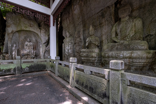 Stone Carved Buddha Statues of the Jin Dynasty, Hangzhou, China