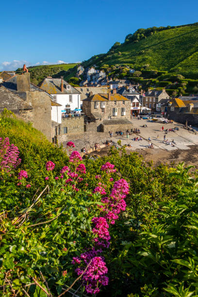 port isaac à cornwall, royaume-uni - cornwall england uk england port isaac photos et images de collection