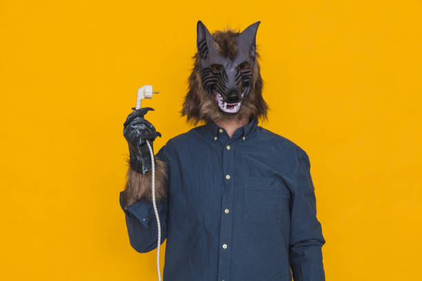 istock A werewolf with a plug in his hand 1332350837