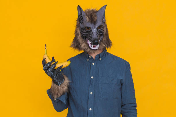 istock A werewolf with a banana in his hand 1332350861