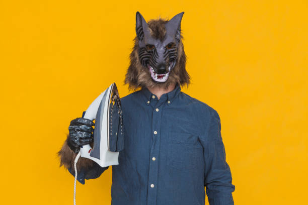 istock A werewolf with an iron in his hand 1332351288
