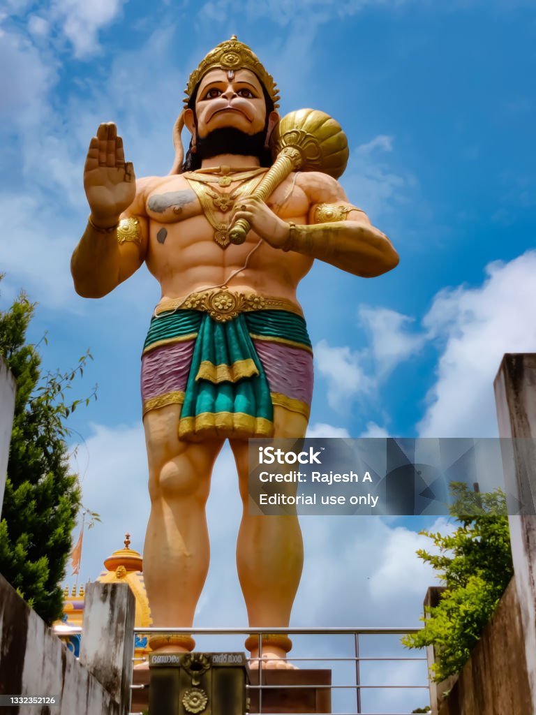 Beautiful Giant Statue Of Hindu Lord God Hanuman Located In Kerala ...
