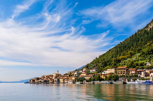 The small lake town of Peschiera Maraglio on Monte Isola, the main island of Like Iseo