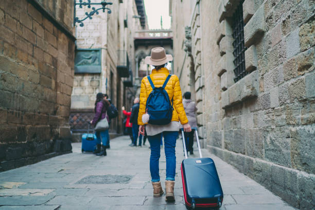 istock Tourist woman exploring Spain 1332354710