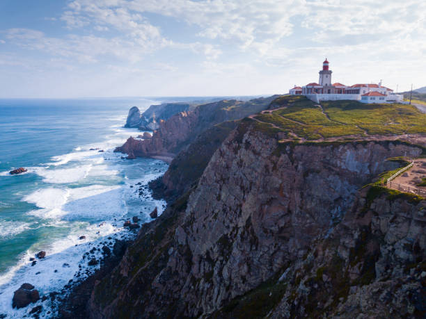 istock Aerial view of lighthouse at Cabo da Roca 1332355854
