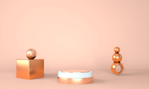 istock 3d abstract background, mock up scene geometry shape podium for product display, 3d illustration. 1332361843