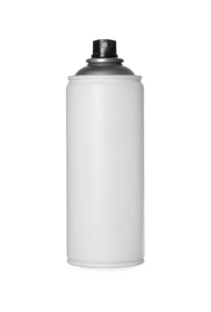 istock Can of spray paint isolated on white. Graffiti supply 1332364291