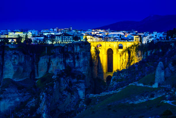 istock Ronda town with old bridge, Andalusia, Spain. 1332367814