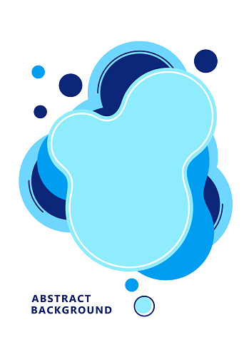 Overlapping Rounded Shapes Abstract Dynamic Composition Of Overlapping Rounded Shapes And Dots ...