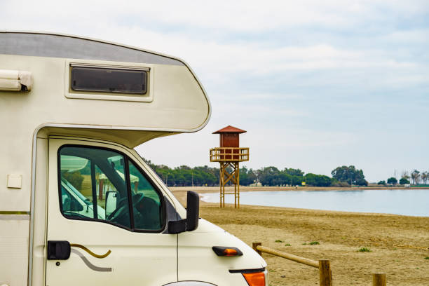 istock Camper car on beach, Andalucia Spain 1332368101