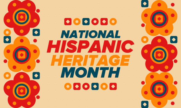 National Hispanic Heritage Month in September and October. Hispanic and Latino Americans culture. Celebrate annual in United States. Poster, card, banner and background. Vector illustration National Hispanic Heritage Month in September and October. Hispanic and Latino Americans culture. Celebrate annual in United States. Poster, card, banner and background. Vector illustration national hispanic heritage month illustrations stock illustrations