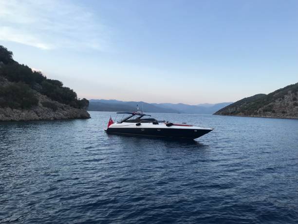 istock Luxury speed boat in Gocek bay Turkey 1332371453