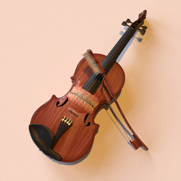 istock The surreal Violin with the Teeth and the Toothbrush 1332375204