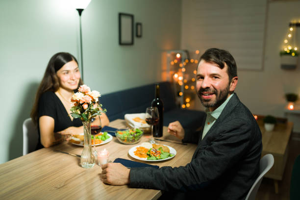 istock Boyfriend feeling happy on a romantic date 1332377050