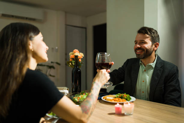 istock Attractive man celebrating with her wife 1332377403