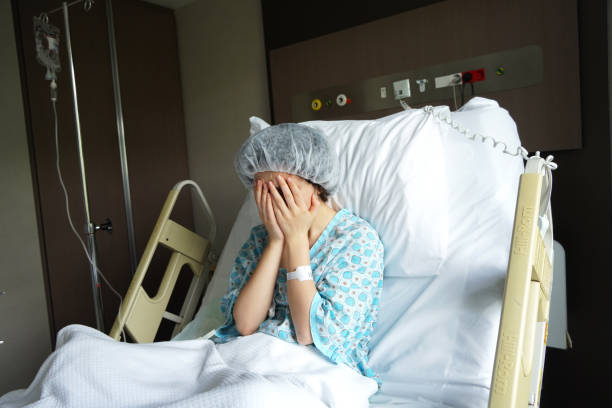 istock Sad sick woman 1332380550