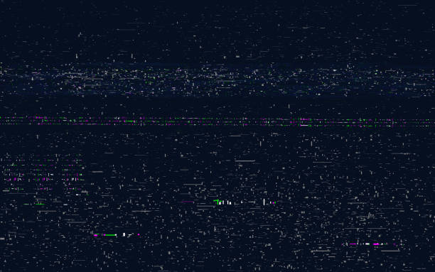kuvapankkikuvitukset aiheesta häiriö vhs-tekstuuri. vanha videonauhurin vaikutus. retrovideovirhe. abstrakti vaakasuuntainen vääristymä. huono signaalin visualisointi. analoginen peittokuvatausta. vektorikuva - television static