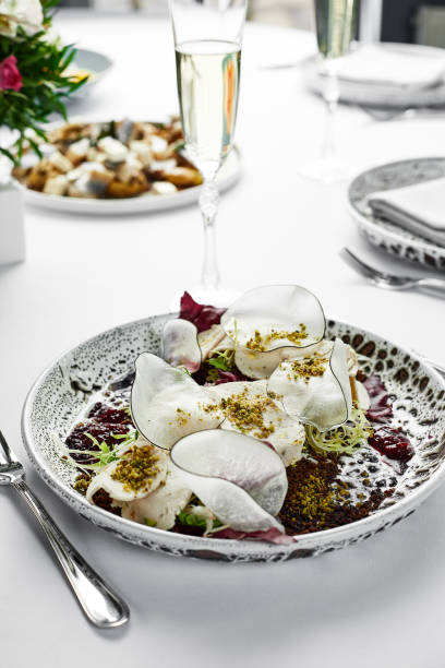 istock Vitello tonnato tender beef appetizer with tuna sauce 1332386304