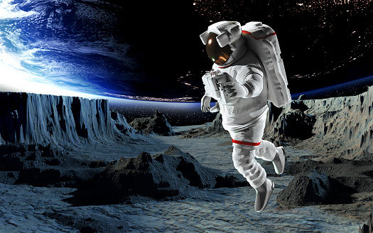 Starliner spaceship in space. Crew Space Transportation on orbit of Earth. Expedition to International space station. Elements of this image furnished by NASA (url: https://www.nasa.gov/sites/default/files/styles/full_width_feature/public/thumbnails/image/iss063e074377.jpg https://www.nasa.gov/sites/default/files/styles/full_width_feature/public/thumbnails/image/iss067e066735.jpg)
