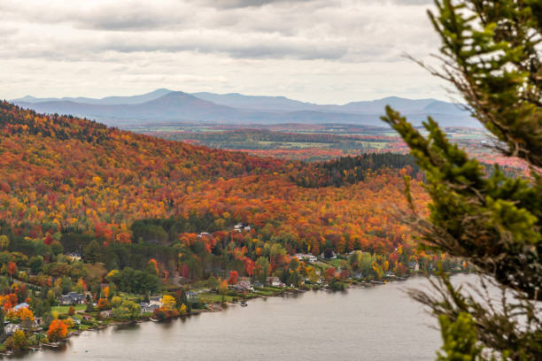 istock Lake and forest during autumn. 1332390509