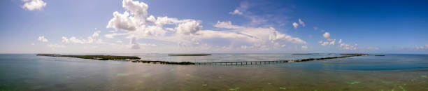 istock Aerial panorama Florida Keys bridge landscape 1332391408