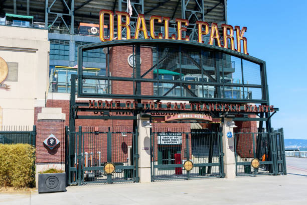 O'doul Gate at Oracle Park, Home of the San Francisco Giants Baseball Team. - San Francisco, California, USA - 2021 O'doul Gate at Oracle Park, Home of the San Francisco Giants Baseball Team - San Francisco, California, USA - 2021 oracle building stock pictures, royalty-free photos & images