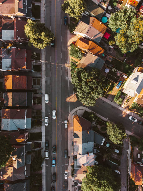Areal view of East End Toronto