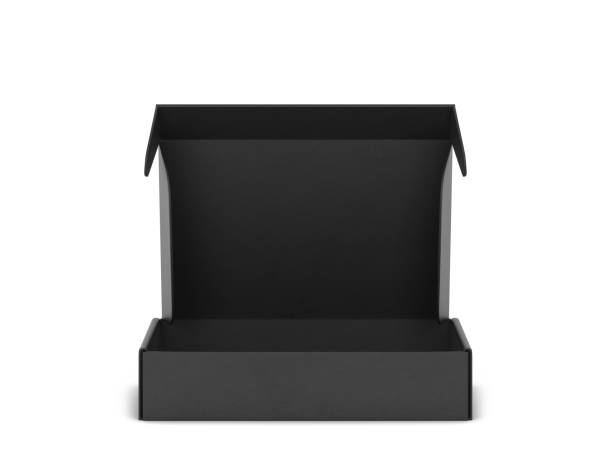 istock Blank tuck in flap packaging box mockup 1332402591