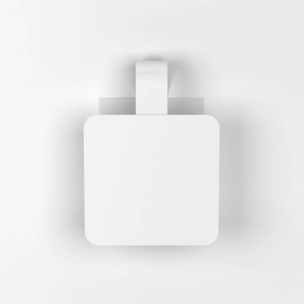 istock Blank market wobbler mockup 1332402599
